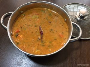 Carrot Brinjal Onion Drumstick Sambar