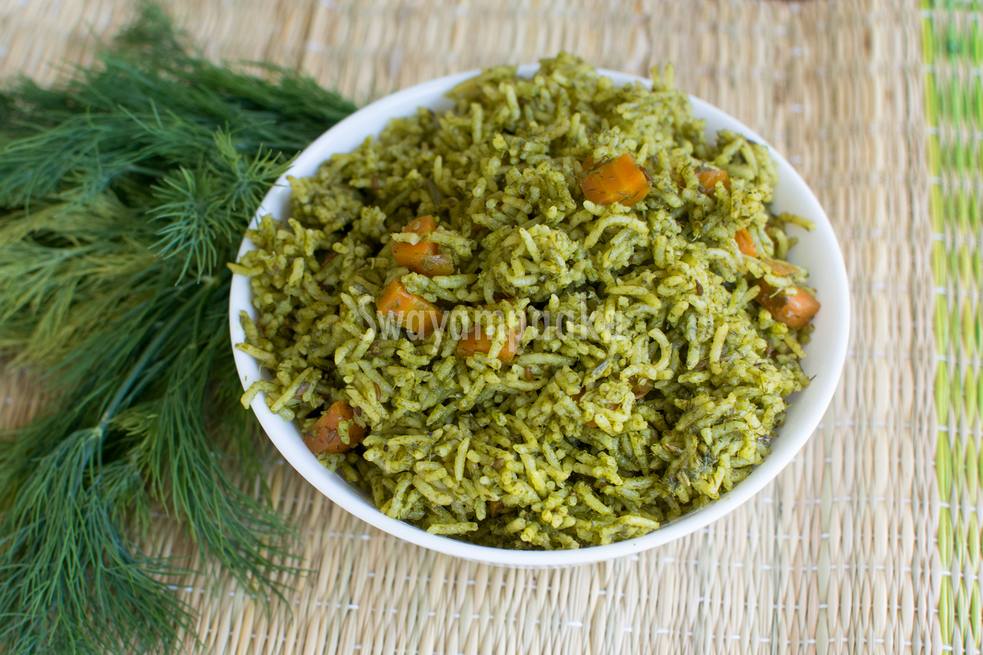 Dill leaves pulao